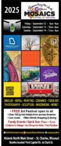 Mosaics Fine Art Festival Rackcard 2025