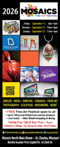 Mosaics Fine Art Festival Rackcard 2026